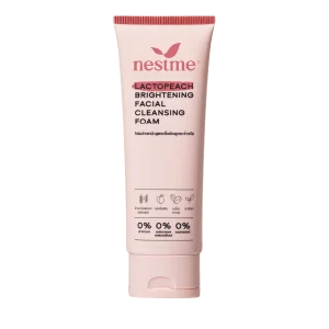 เนสท์มี แลคโตพีช ไบร์ทเทนนิ่ง เฟเชี่ยล คลีนซิ่ง โฟม